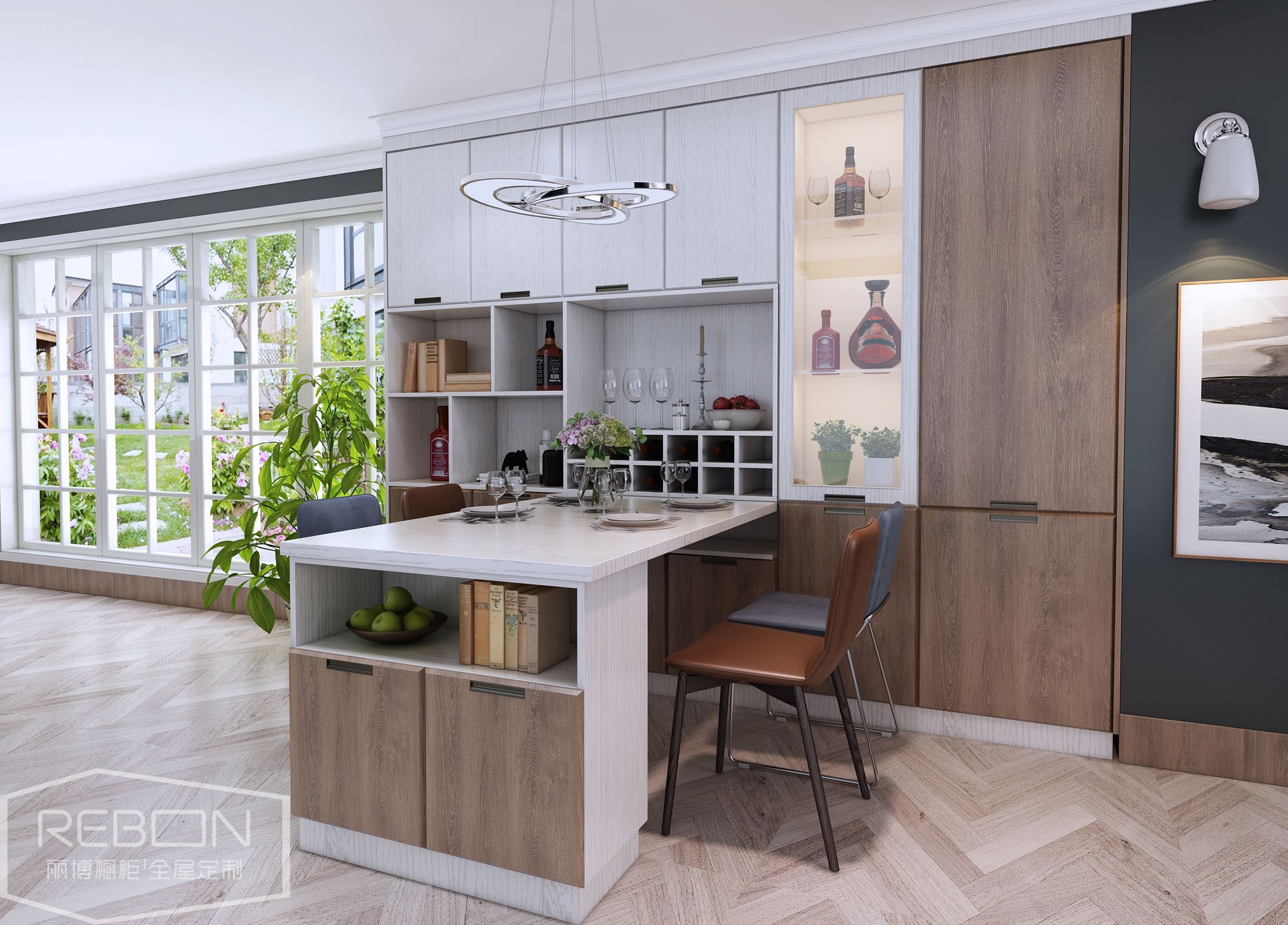 Flat Pack PVC Kitchen Cabinet