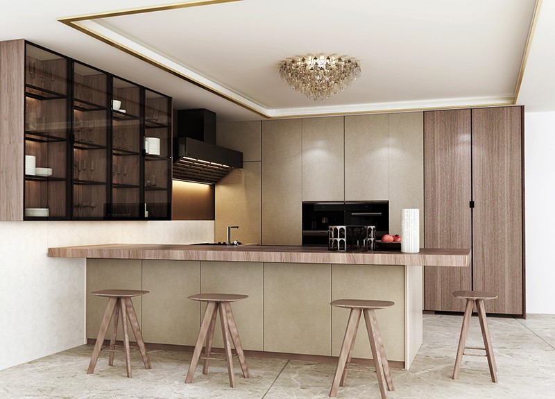 modern U shaped melamine kitchen cabinets modern U shaped melamine kitchen cabinets
